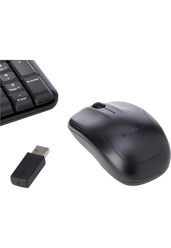 كيبورد لوحة مفاتيح مع ماوس LOGITECH WIRELESS KEYBOARD AND MOUSE COMBO MK220