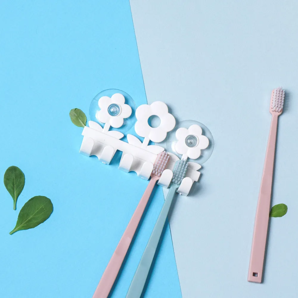 스트롱흡착 스마일/플라워 칫솔걸이 Strong toothbrush hanger