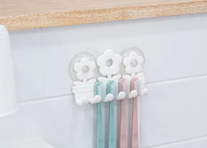 스트롱흡착 스마일/플라워 칫솔걸이 Strong toothbrush hanger