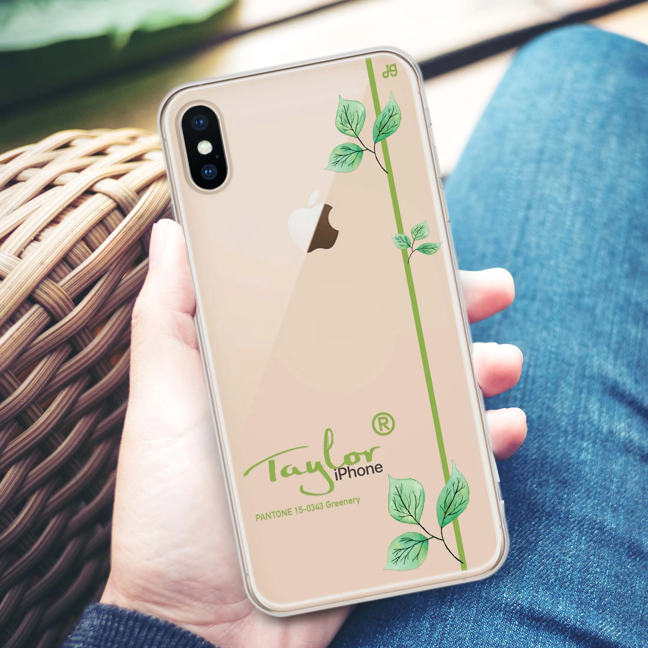 #15-0343 Greenery II iPhone XS Max Ultra Clear Case