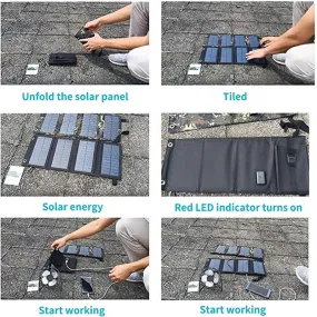 15W 2 Fold Portable Solar Power Charger PI-81