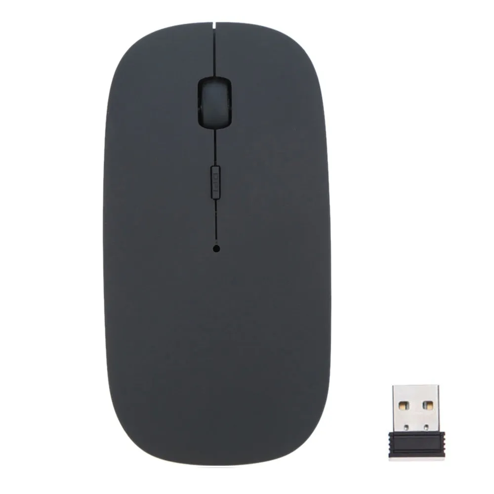 1600 DPI USB Optical Wireless Computer Mouse 2.4G Receiver Super Slim Mouse For PC Laptop