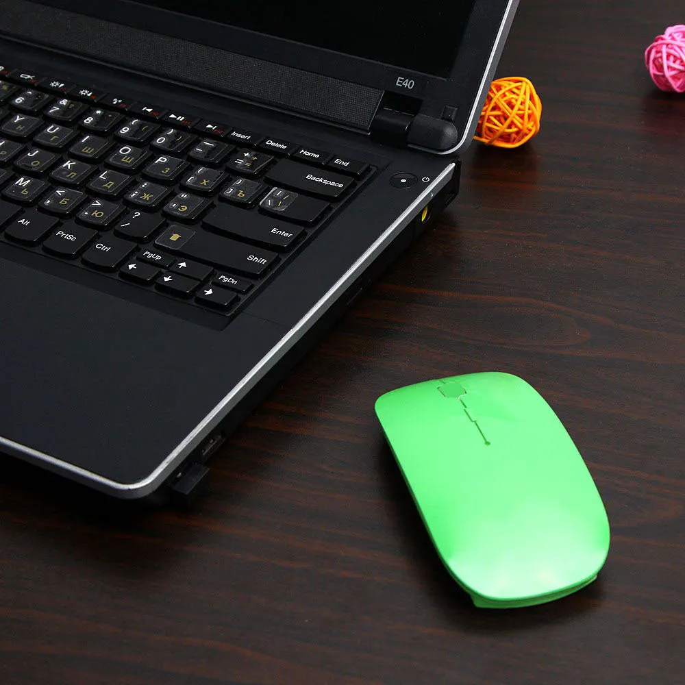 1600 DPI USB Optical Wireless Computer Mouse 2.4G Receiver Super Slim Mouse For PC Laptop