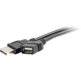 2M Usb 2.0 A Male To A Female Extension Cable - Black (6.6Ft)