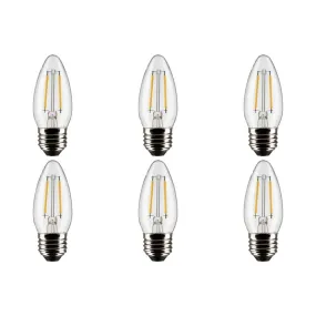 3W B11 LED - Clear - Medium base - 90 CRI - 2700K - 120V - 6-Pack