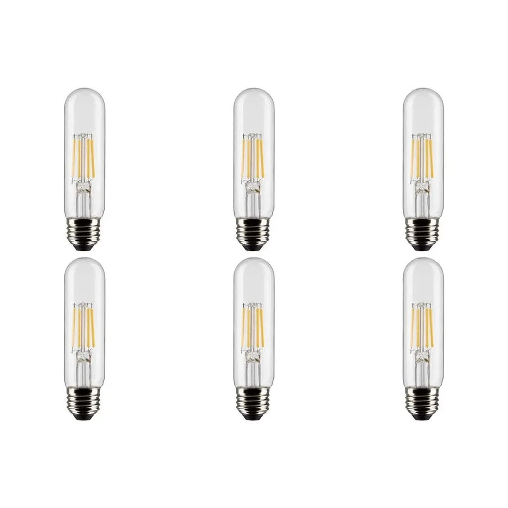 5.5W T10 LED - Clear - Medium base - 90 CRI - 5000K - 120V - 6-Pack