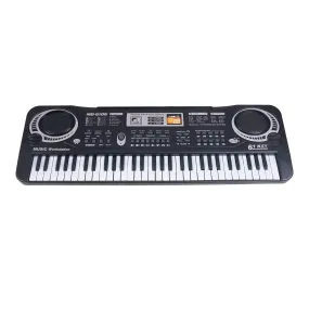 61 Keys Black Electric Piano Kids Digital Music Keyboard Gift Musical Instrument