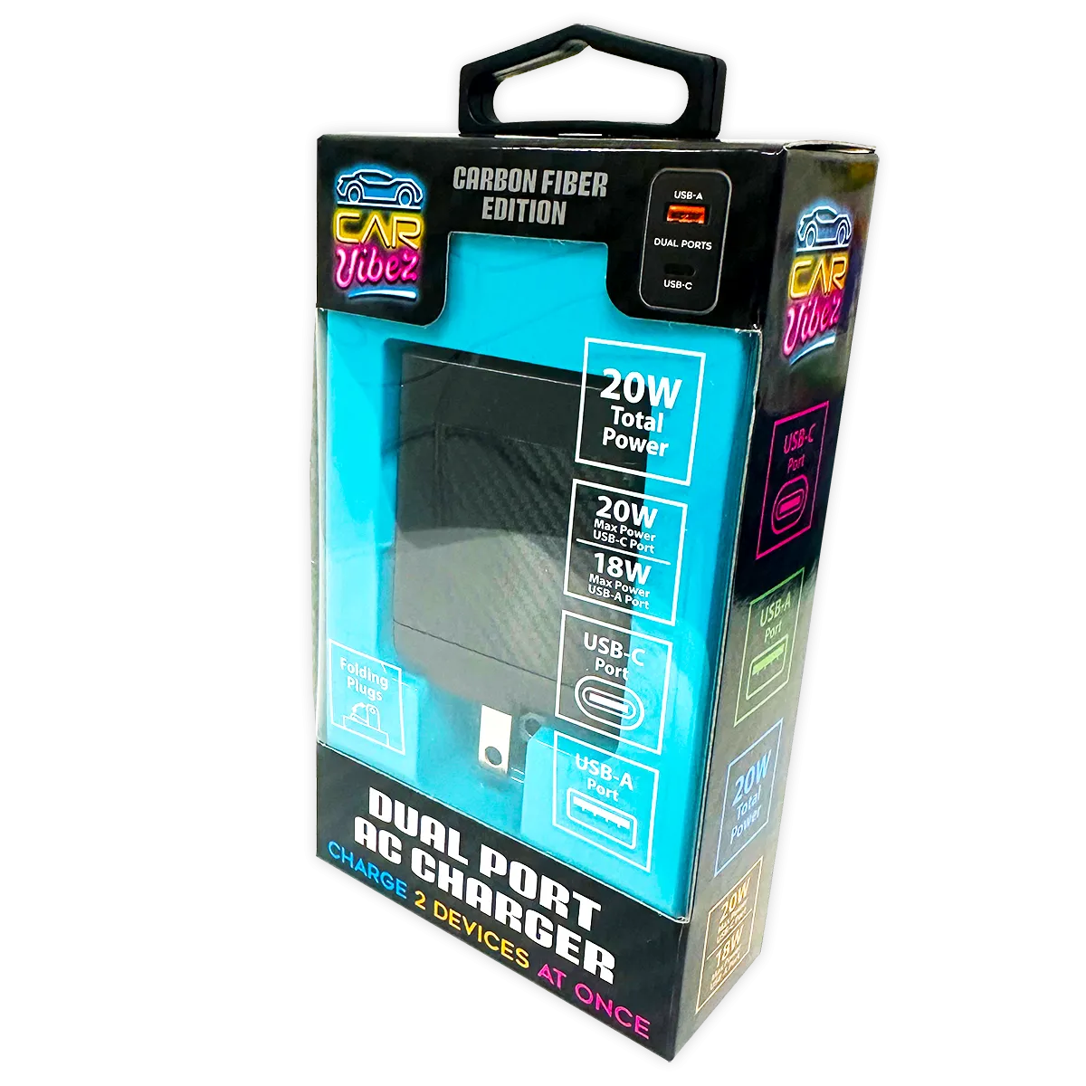 AC Wall Charger Dual USB / USB-C Ports 20 Watts - 3 Pieces Per Pack 24573