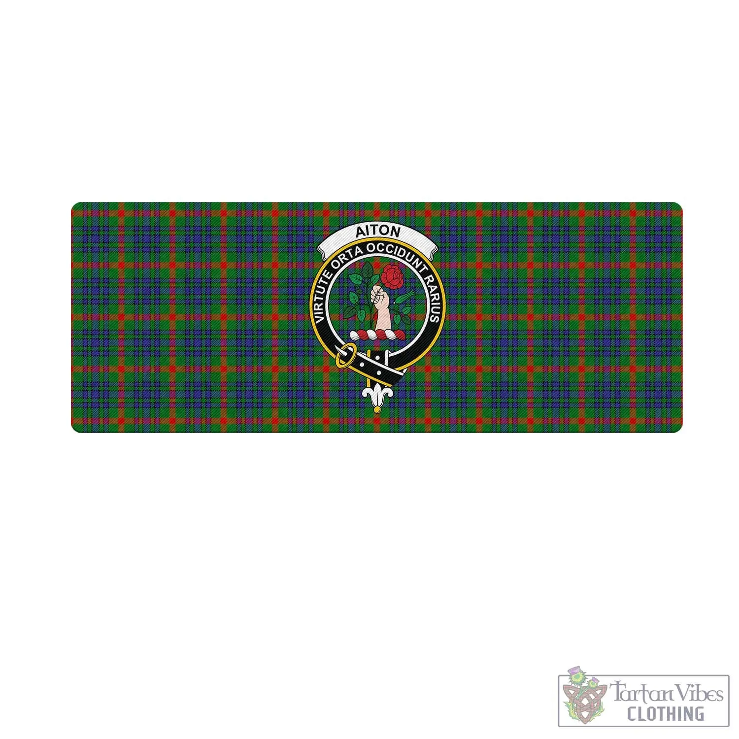 Aiton Tartan Mouse Pad with Family Crest