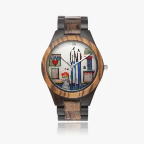 All For You, My Love Indian Ebony Wooden Watch