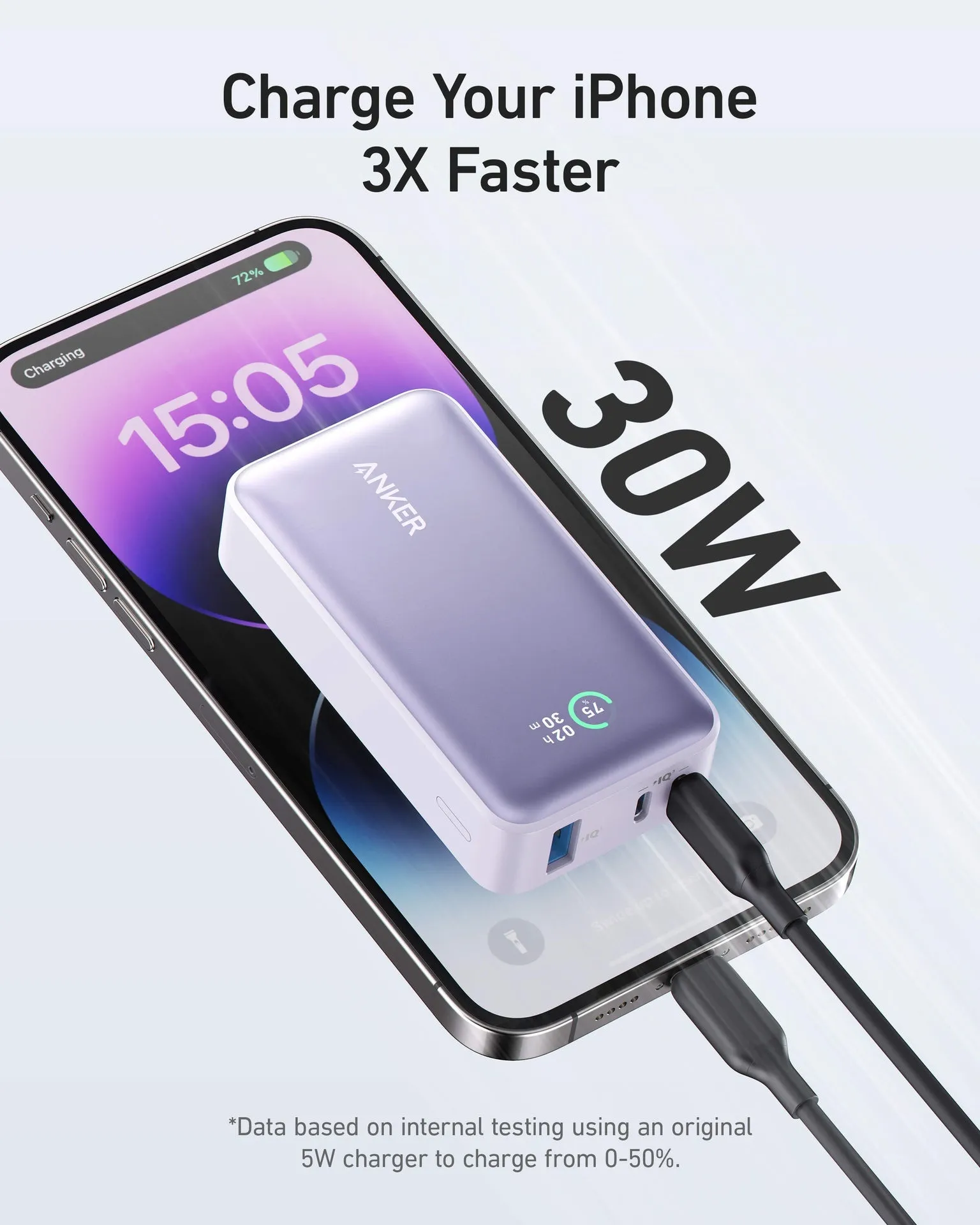 Anker 533 Power Bank (PowerCore 30W ) 10000 PD -Violet A1256HV1