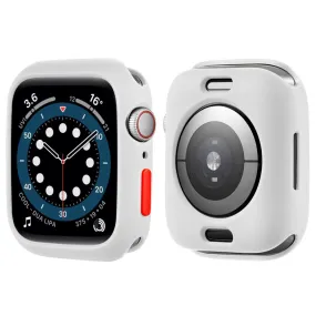 Apple Watch (41mm) candy color button TPU cover - White / Red