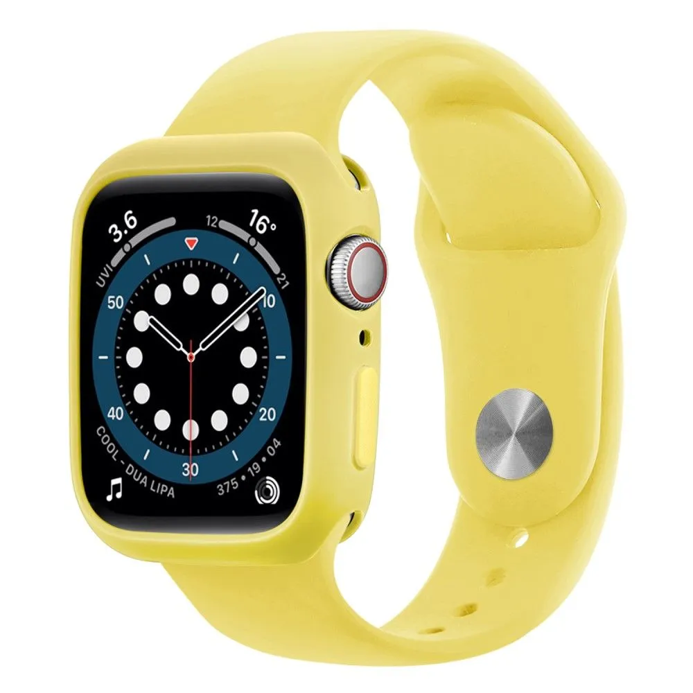 Apple Watch (41mm) candy color button TPU cover - Yellow / Yellow