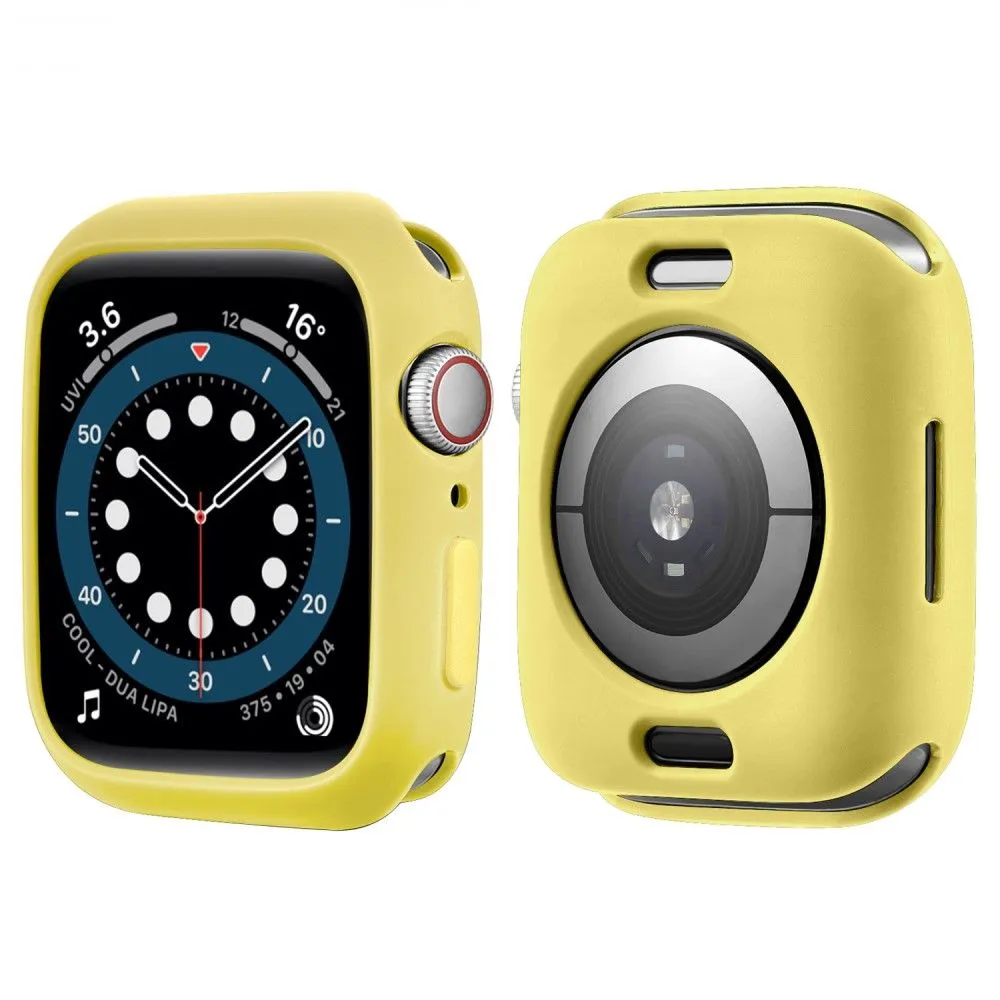 Apple Watch (41mm) candy color button TPU cover - Yellow / Yellow