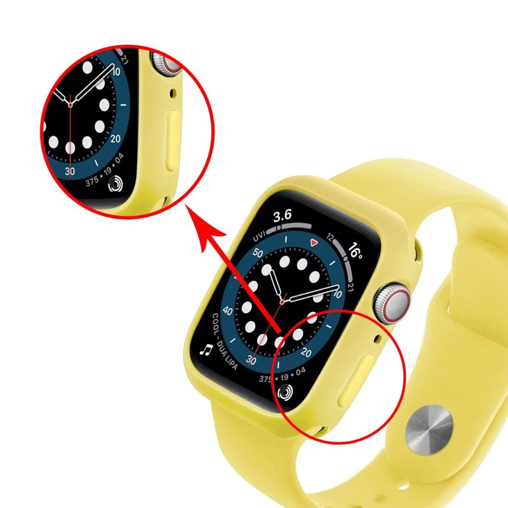 Apple Watch (41mm) candy color button TPU cover - Yellow / Yellow