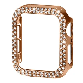 Apple Watch (41mm) rhinestone décor protective cover - Rose Gold