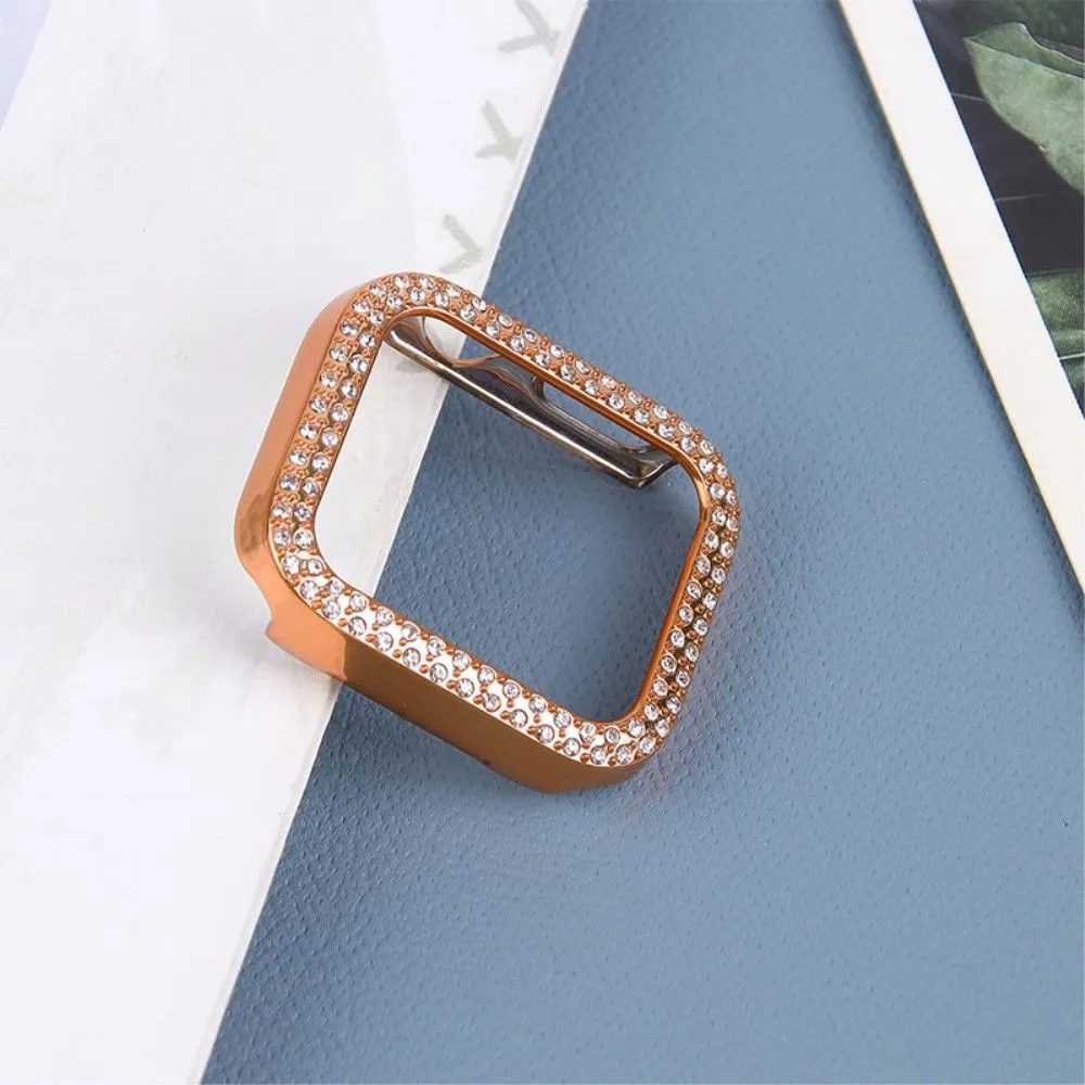 Apple Watch (41mm) rhinestone décor protective cover - Rose Gold