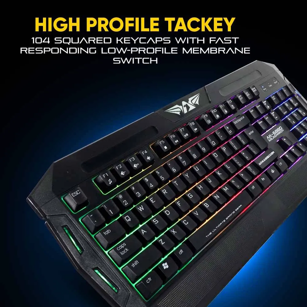 Armaggeddon Wired Combo Gaming Keyboard/ Mouse AK-6880 Kalashnikov