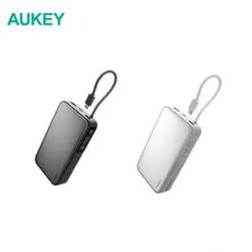 Aukey PB-Y48 Spark Sling 100W 20000mAh Compact Fast Charging Power Bank Built-in USB-C Cable