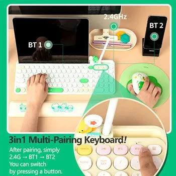 ★Authentic★LINE FRIENDS minini Wireless Keyboard/ 3in1 Multi Pairing/Multi Connection/Slim Design