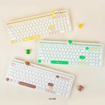 ★Authentic★LINE FRIENDS minini Wireless Keyboard/ 3in1 Multi Pairing/Multi Connection/Slim Design