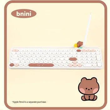 ★Authentic★LINE FRIENDS minini Wireless Keyboard/ 3in1 Multi Pairing/Multi Connection/Slim Design