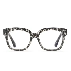 AVA - CLEAR LEOPARD    BLUE LIGHT READERS