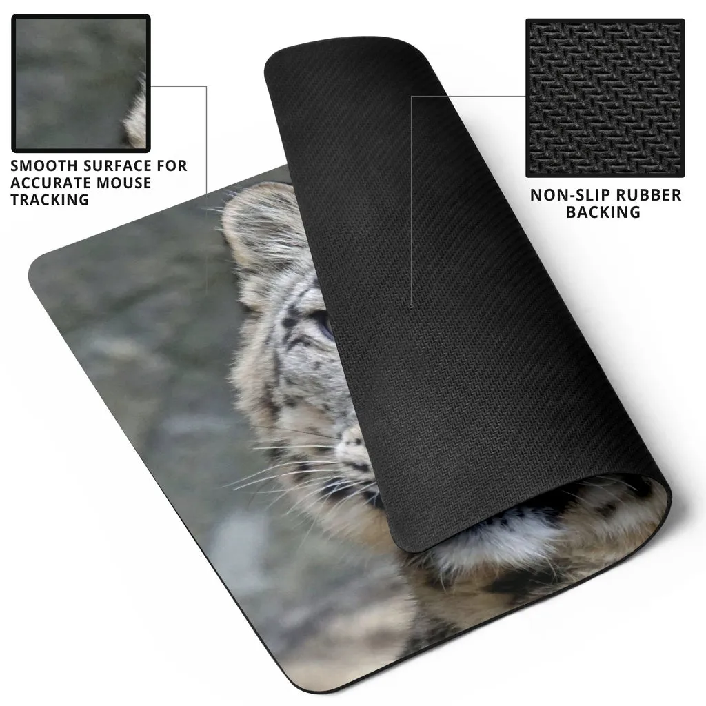 Baby Snow Leopard Mousepad