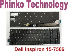 Backlight Keyboard for Dell P66F P66F001 P72F P72F002 P75F P75F002 P75F003