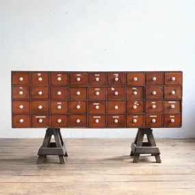 Bank of Apothecary Drawers