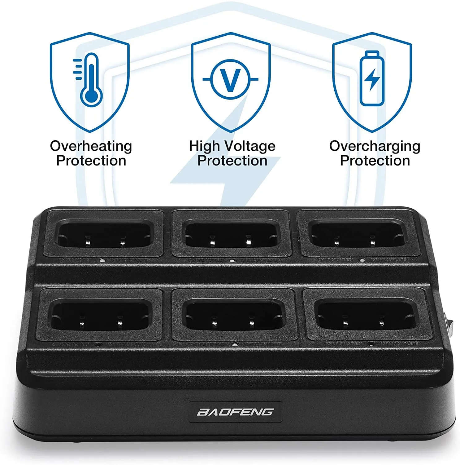 BAOFENG BF-88ST [6 Packs] with Six-way Charger & Cable | USB Charging