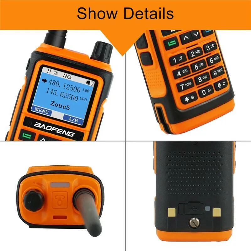 Baofeng UV-17 V2 Walkie Talkie Profesional Dual Band Powerful UHF VHF Long Range CB Ham Radio UV 17 2Way Radios For Hunting