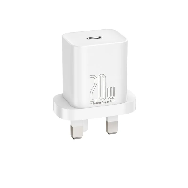 Baseus USB C Plug PD 3.0 Fast Charger - 20W / White