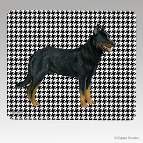 Beauceron Houndstooth Mouse Pad