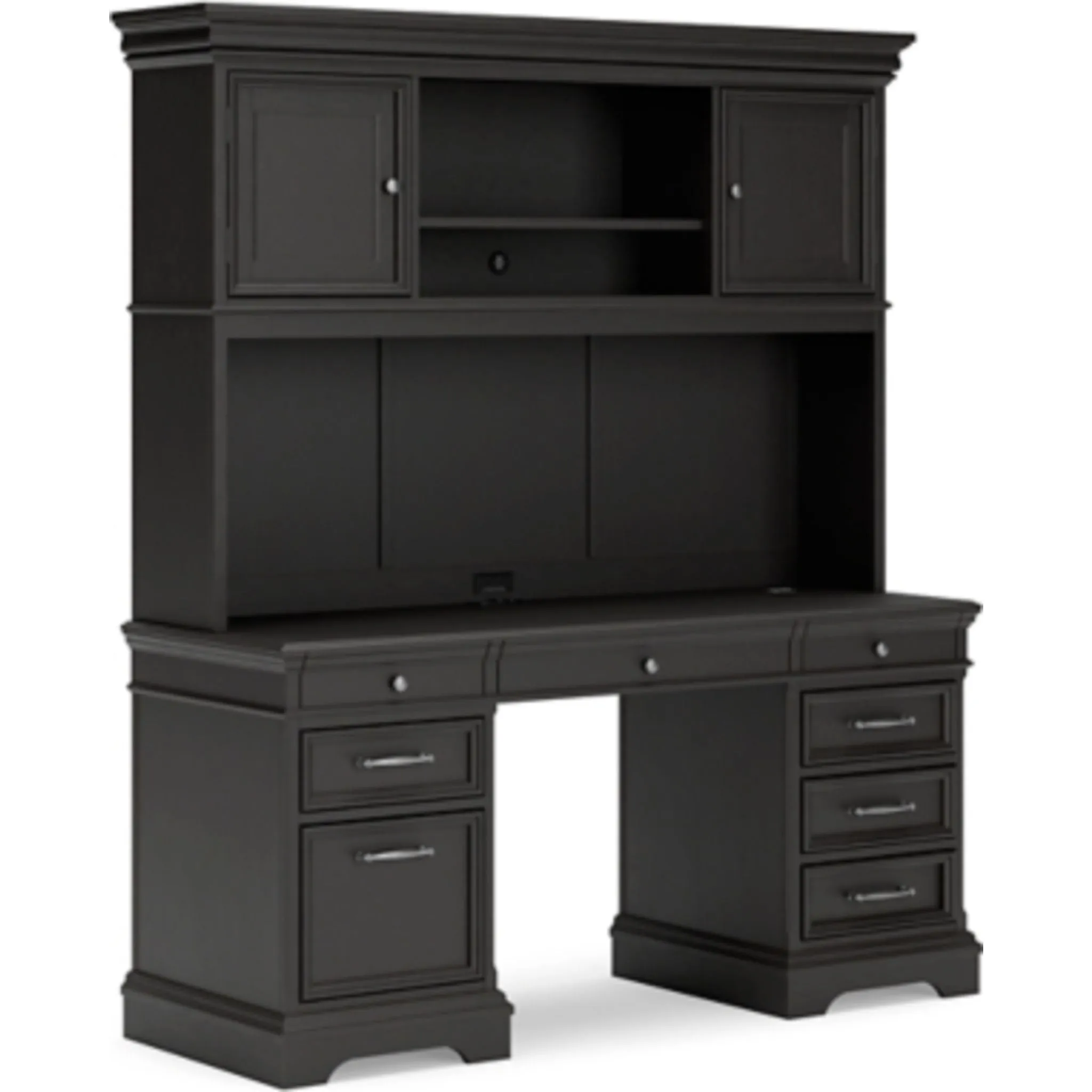 Beckincreek 4 Piece Desk - Black