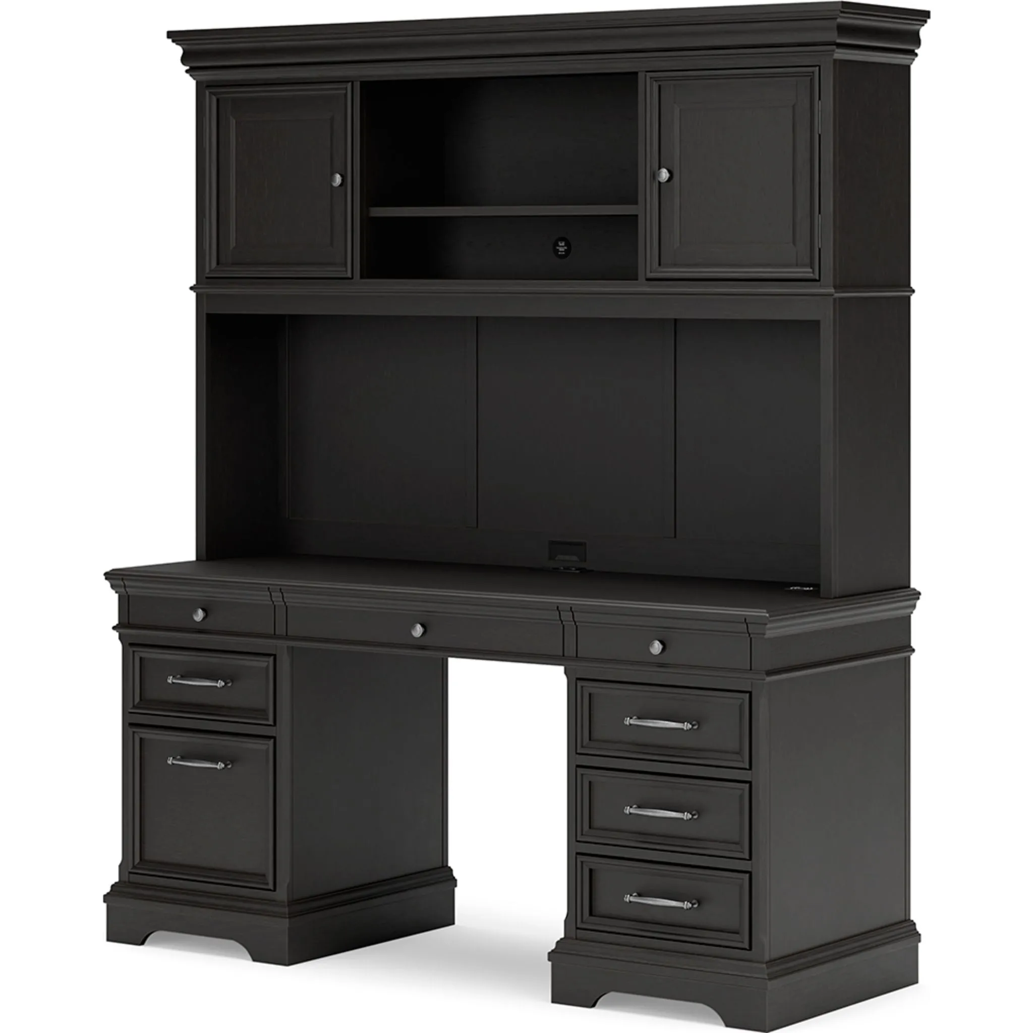 Beckincreek 4 Piece Desk - Black