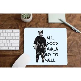 Billie Eilish Mousepad - All The Good Girls Go To Hell