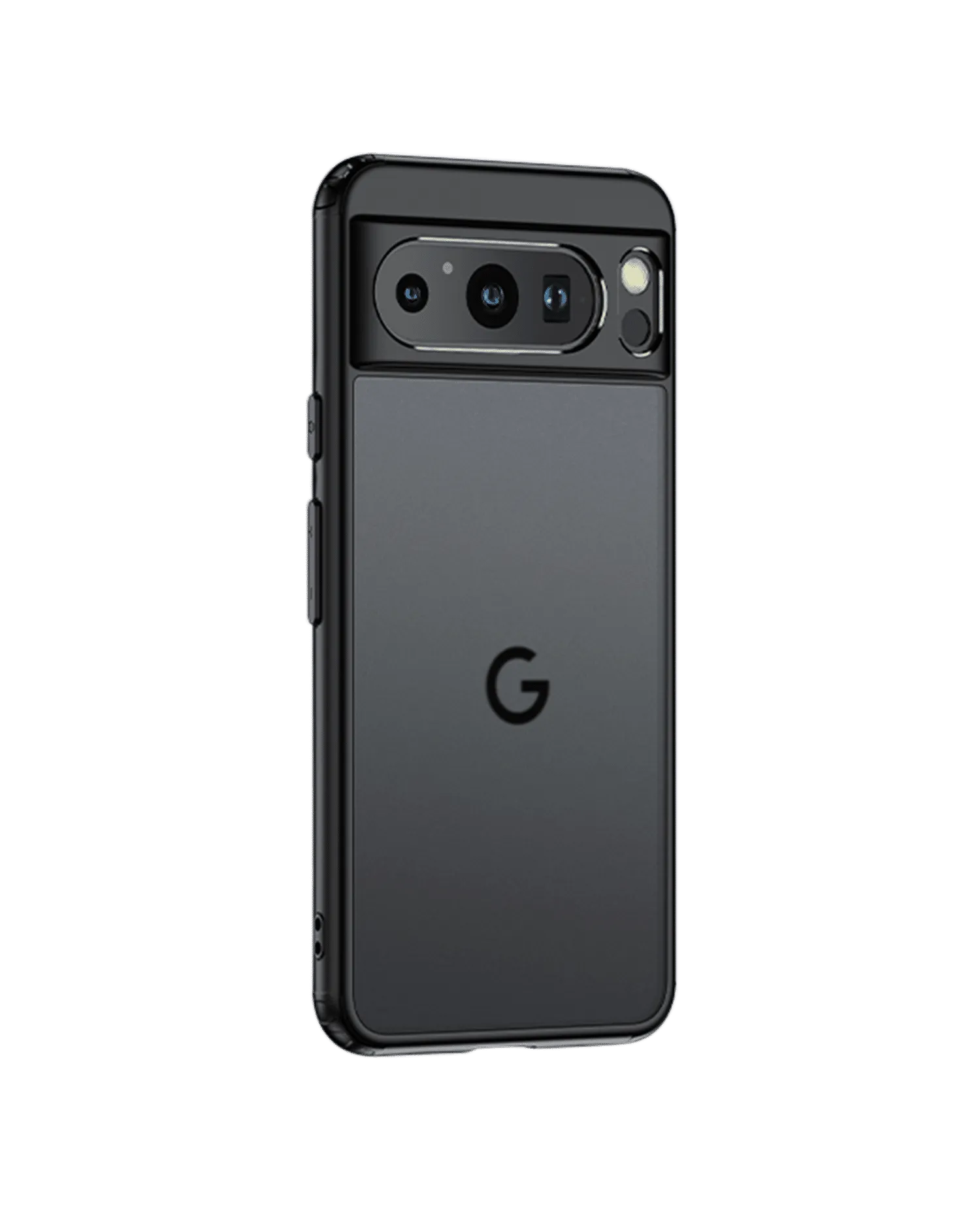 Black Frosted Clear Case Cover For Google Pixel 8 Pro