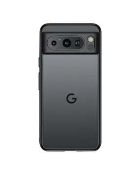 Black Frosted Clear Case Cover For Google Pixel 8 Pro