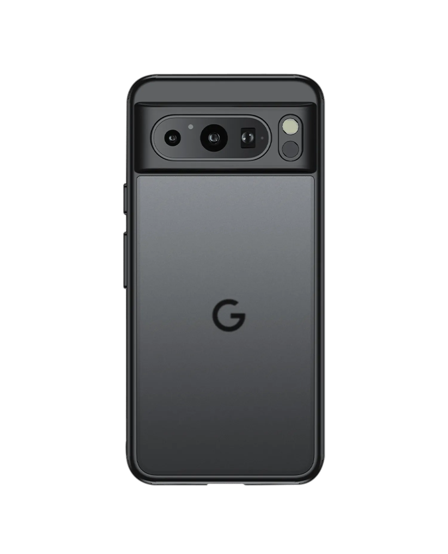 Black Frosted Clear Case Cover For Google Pixel 8 Pro