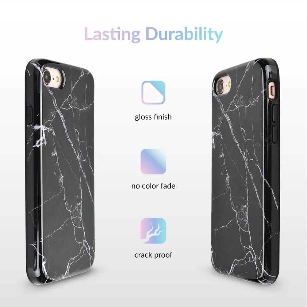 Black Marble iPhone Case