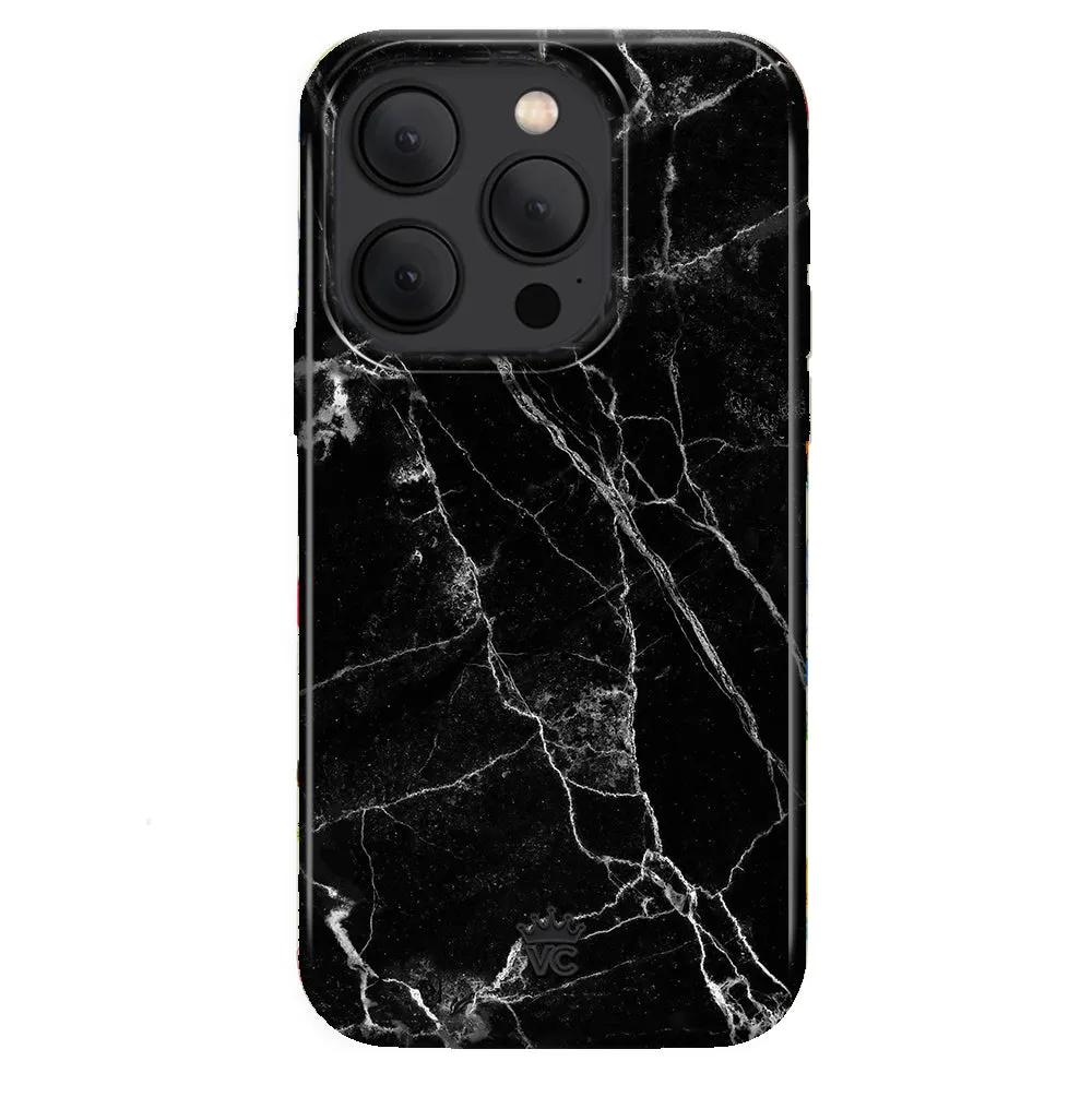 Black Marble iPhone Case