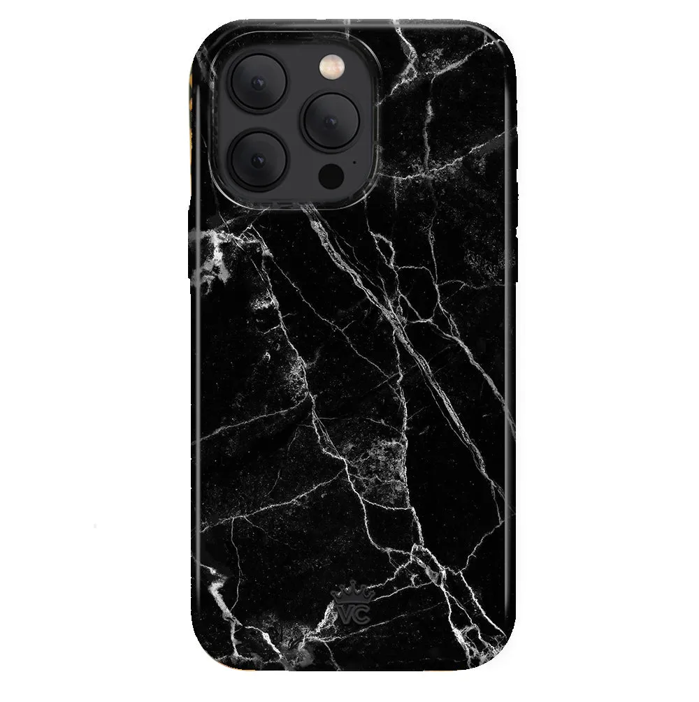 Black Marble iPhone Case