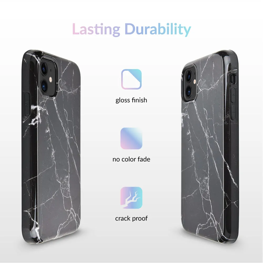 Black Marble iPhone Case