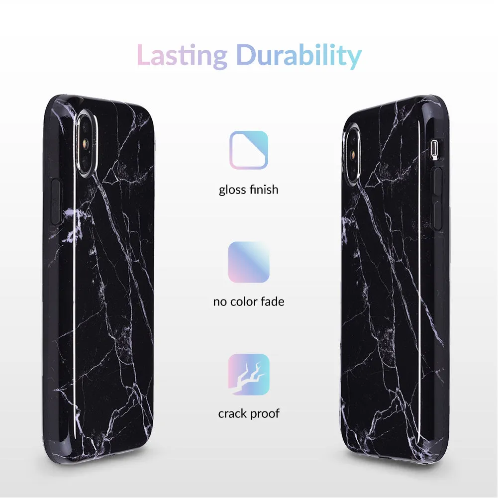 Black Marble iPhone Case