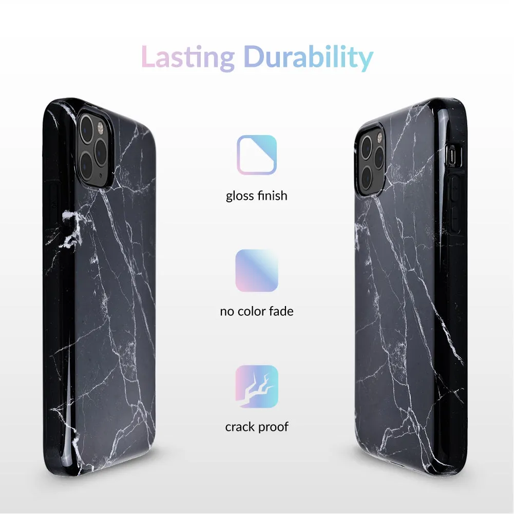 Black Marble iPhone Case