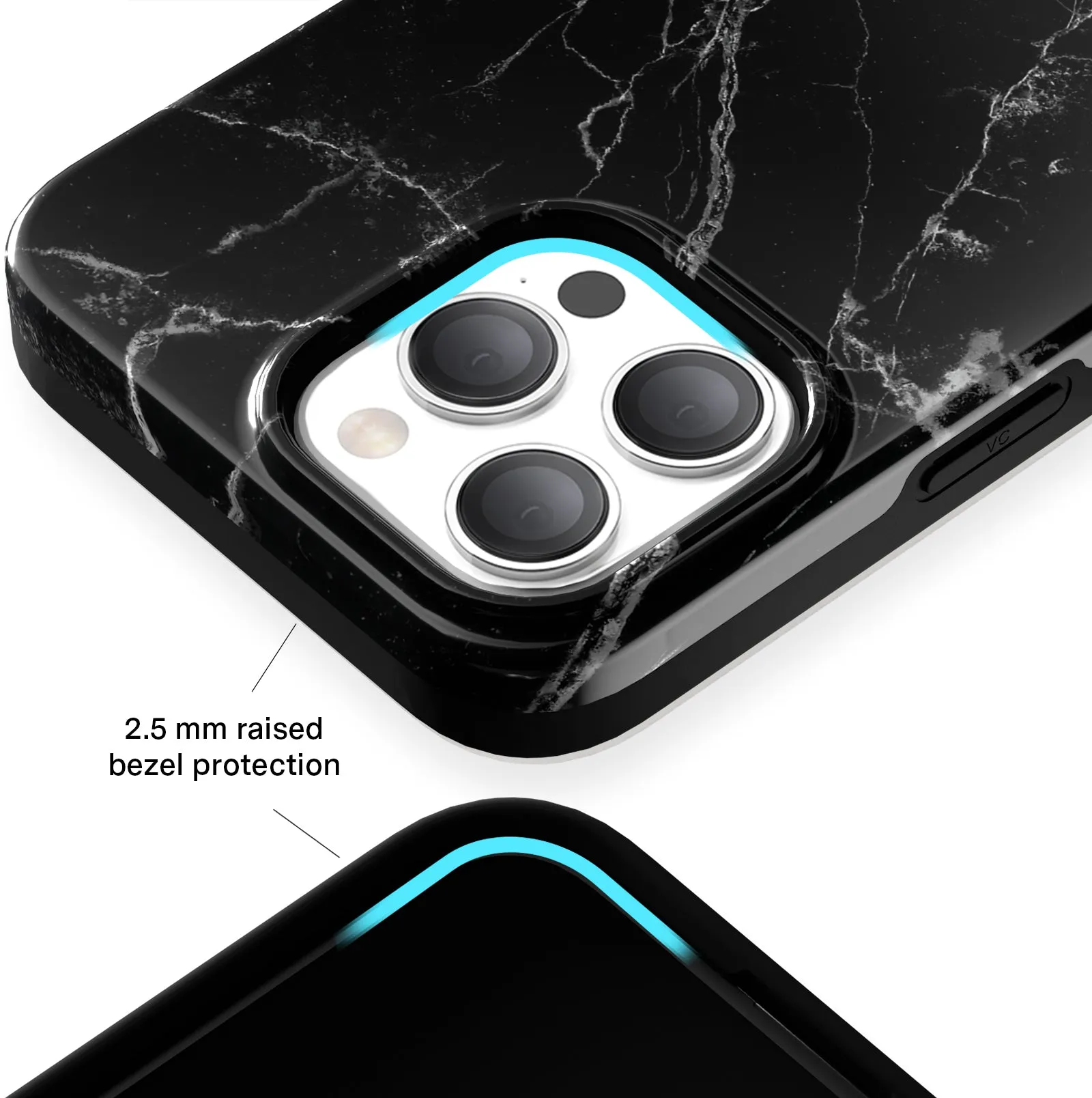 Black Marble iPhone Case