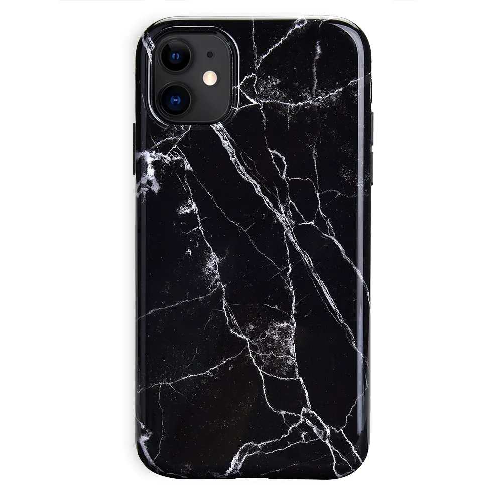 Black Marble iPhone Case