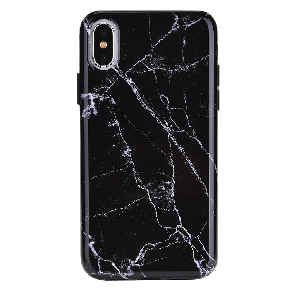 Black Marble iPhone Case