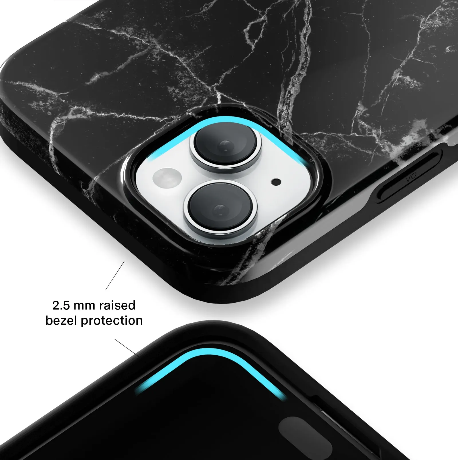 Black Marble iPhone Case